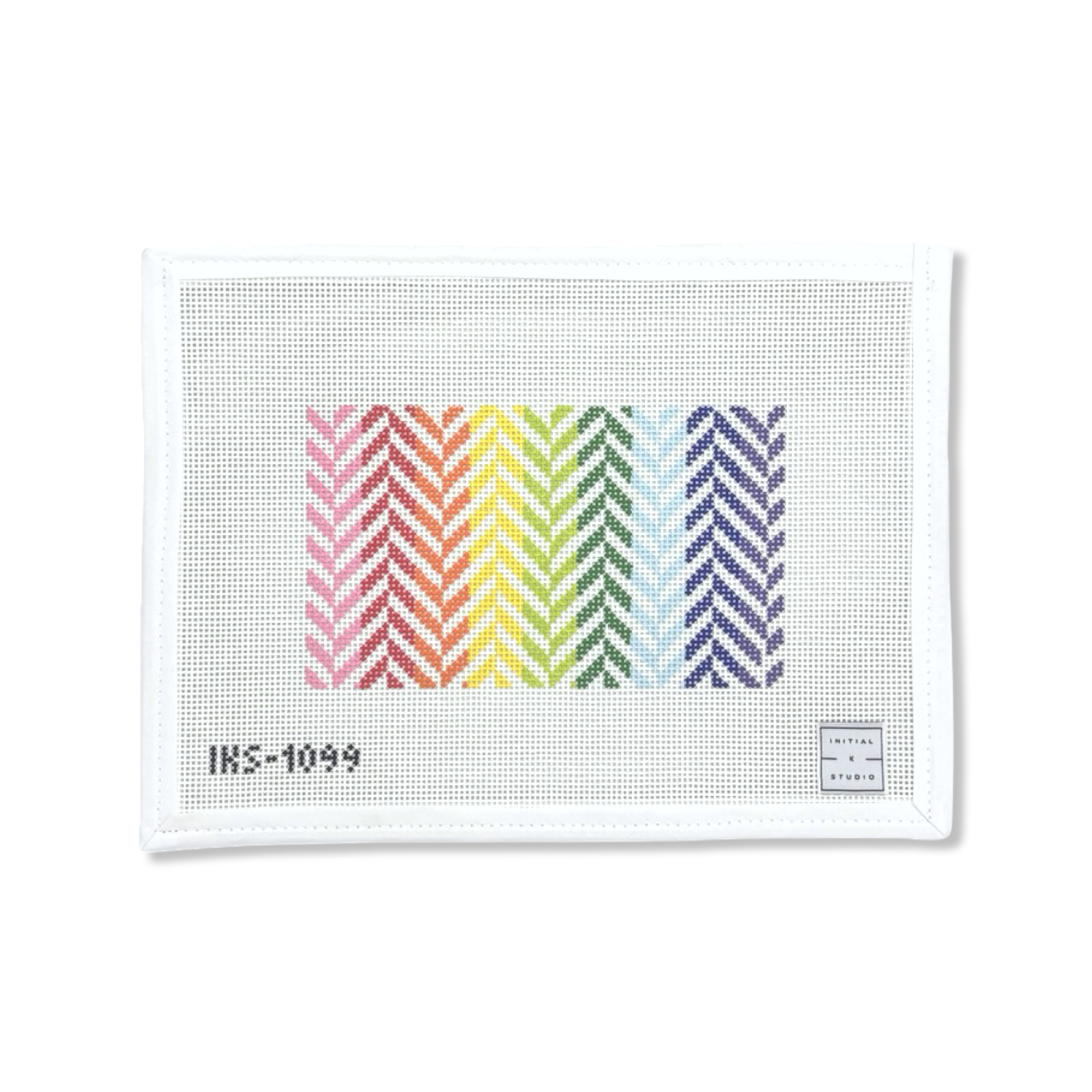 RAINBOW HERRINGBONE CLUTCH