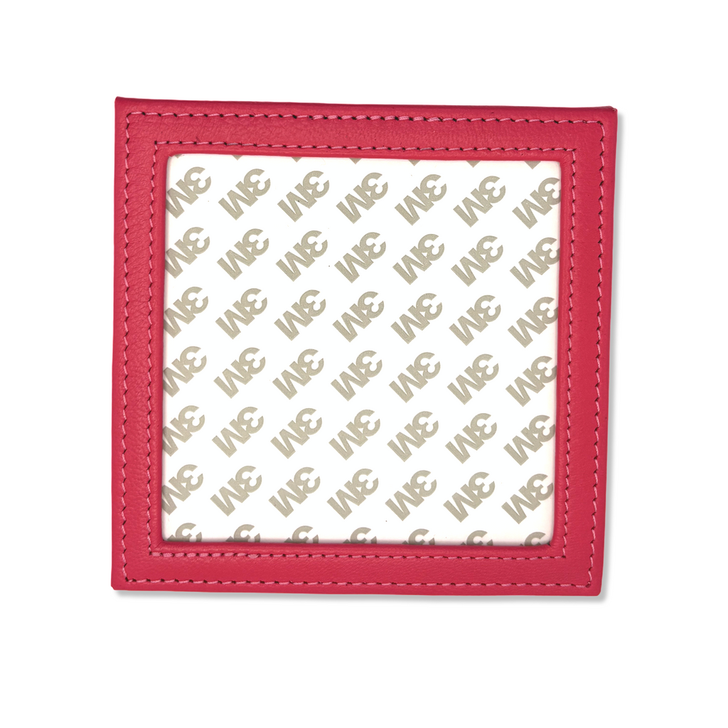LEATHER SELF FINISHING SQUARE COASTER