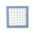 LEATHER SELF FINISHING SQUARE COASTER