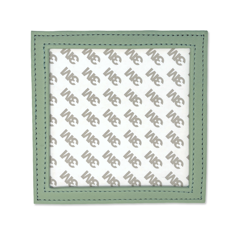 LEATHER SELF FINISHING SQUARE COASTER