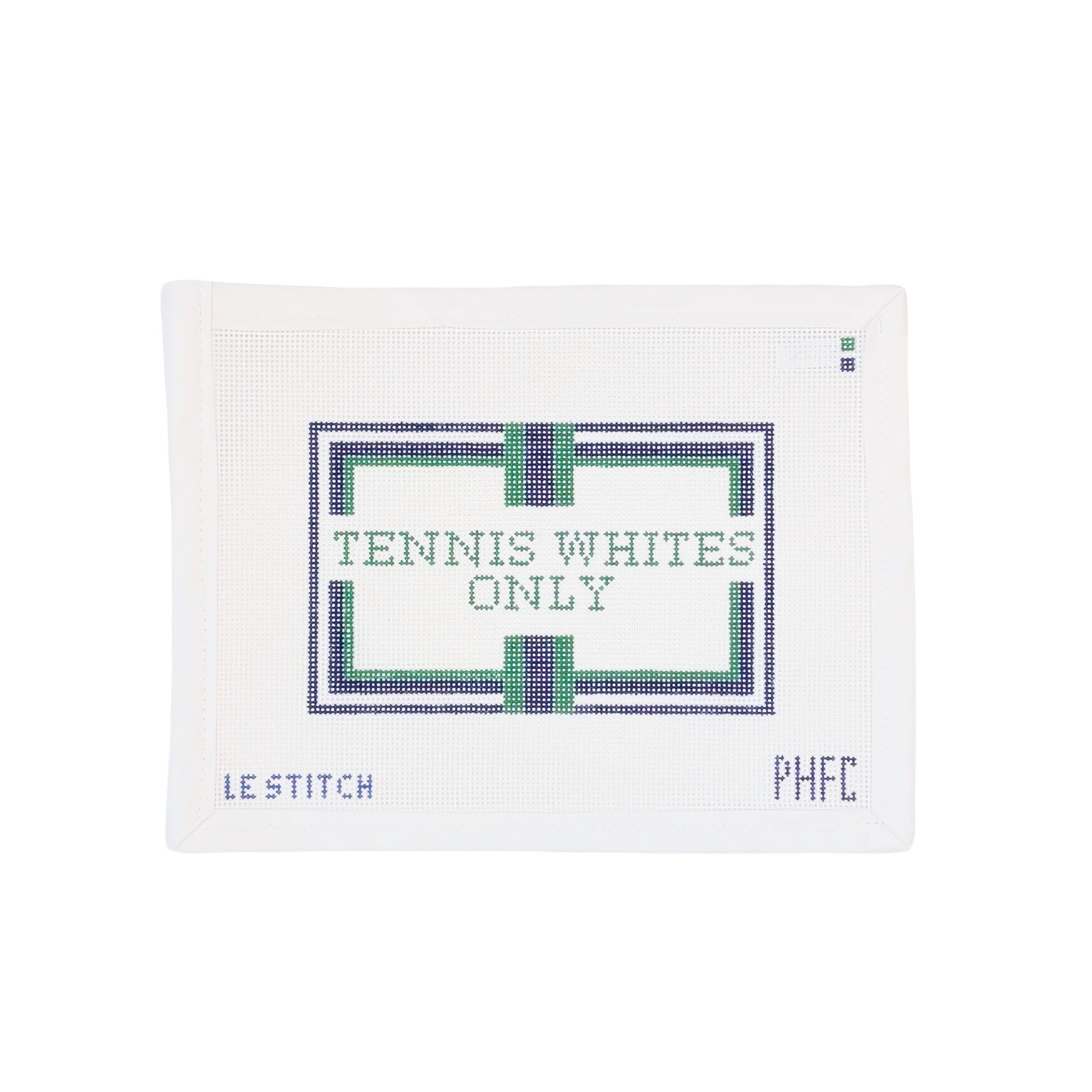 TENNIS WHITES ONLY