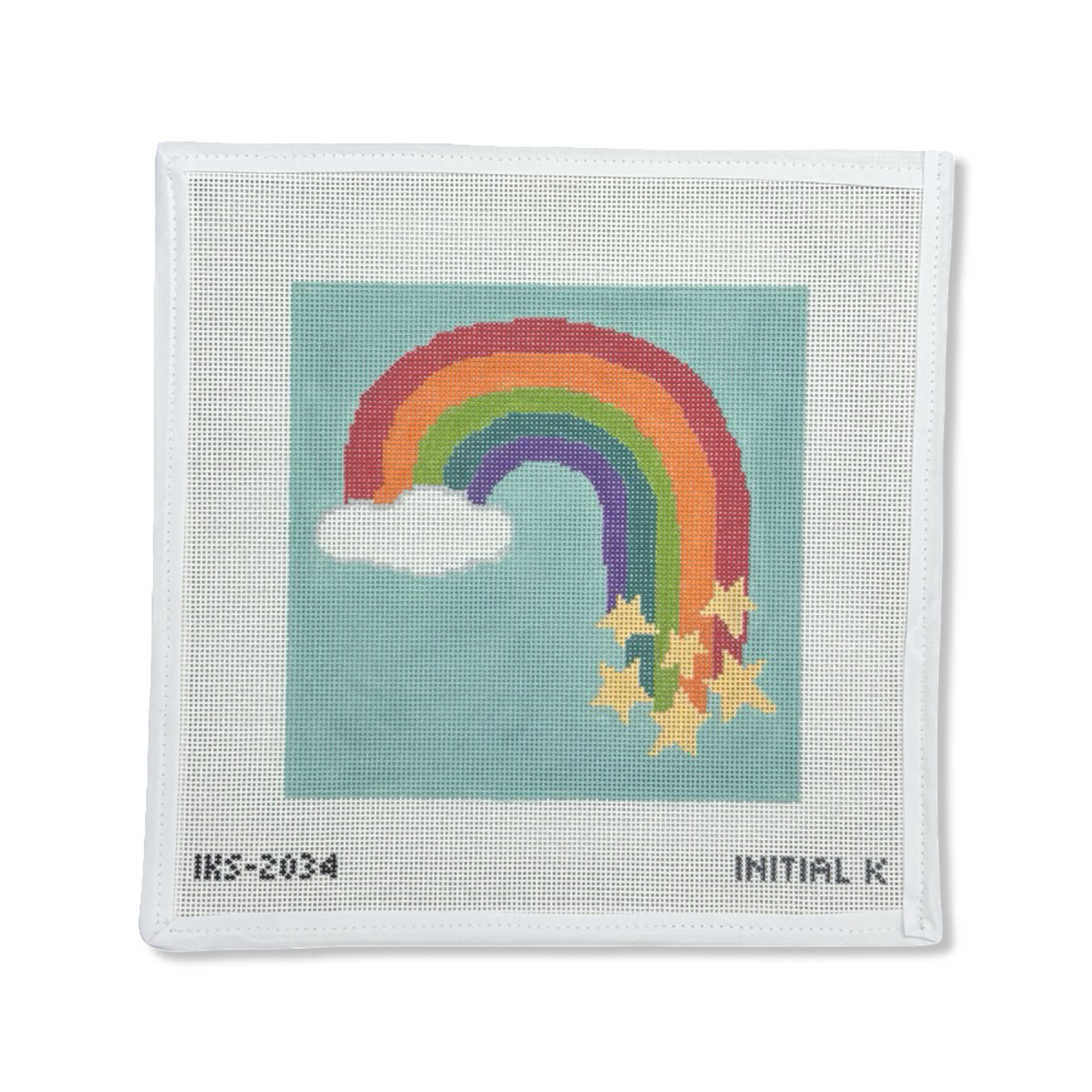 RAINBOW WITH CLOUD AND STARS