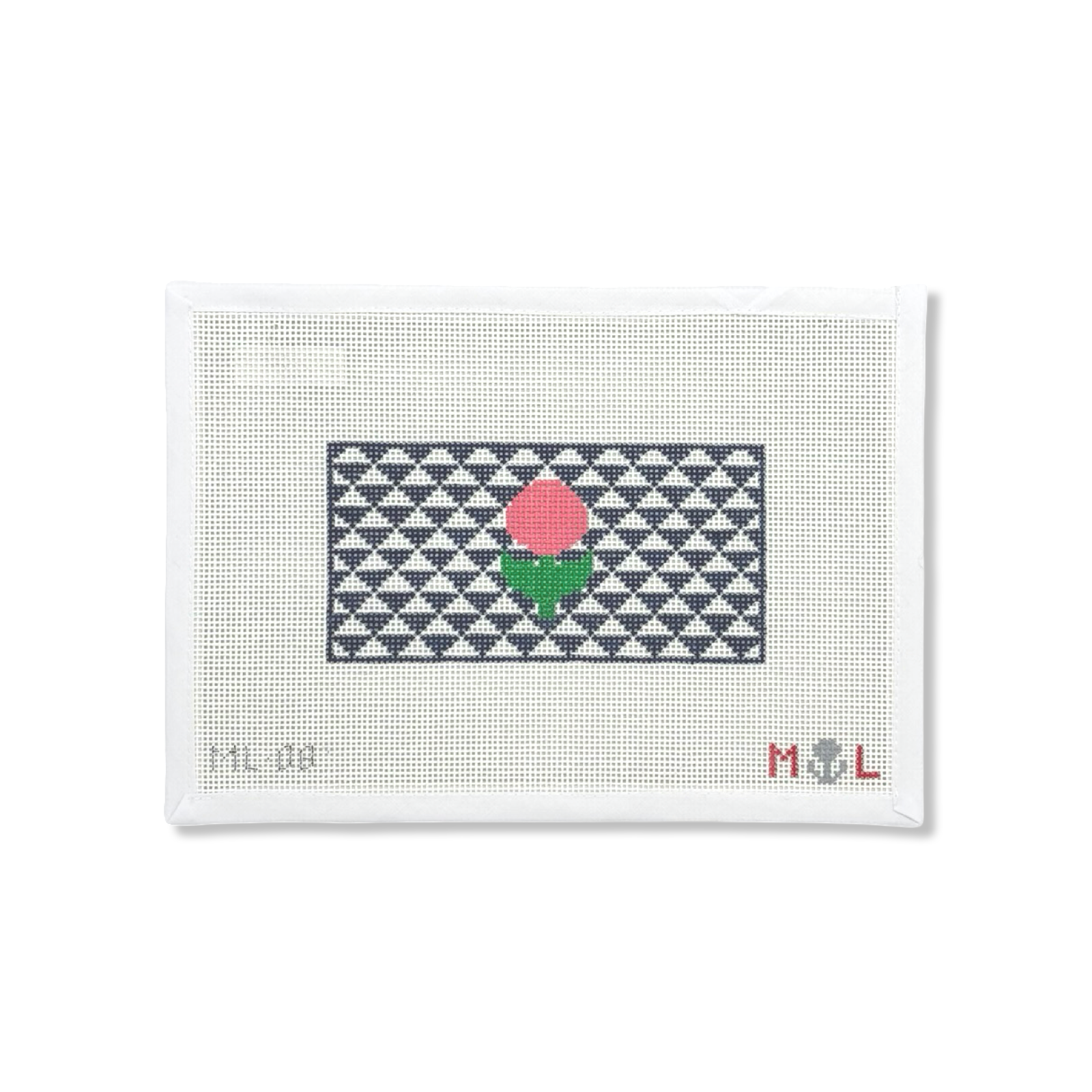 NAVY FLORAL TRIANGLE INSERT