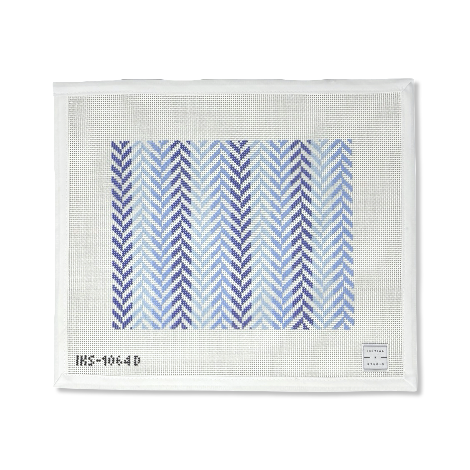 HERRINGBONE CLUTCH - BLUE