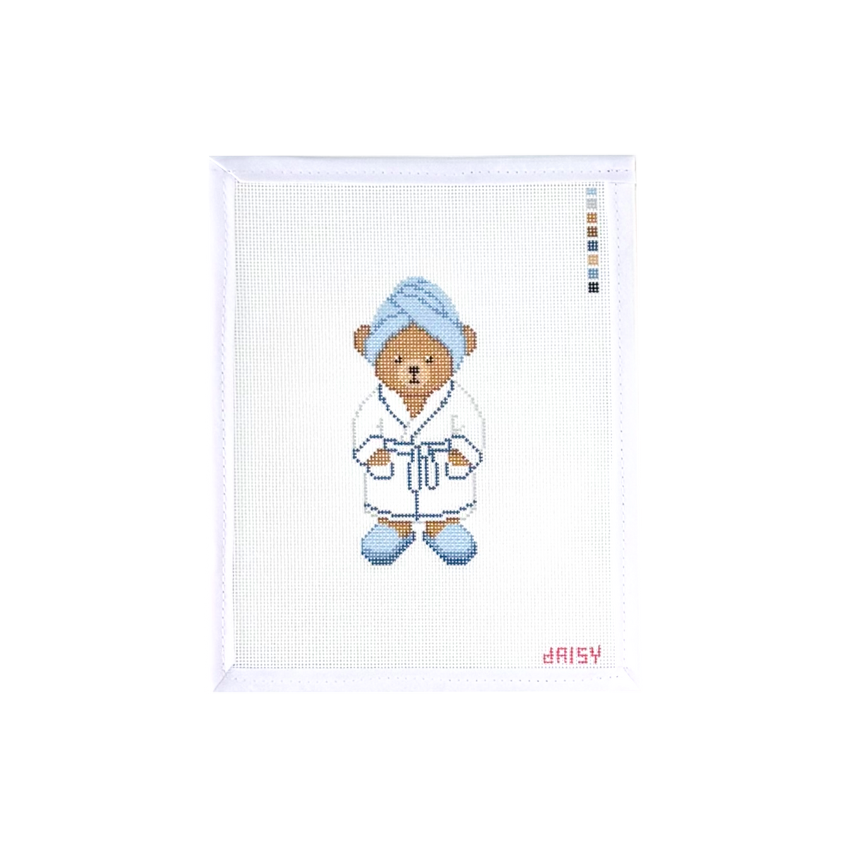 BLUE BATHROBE BEAR