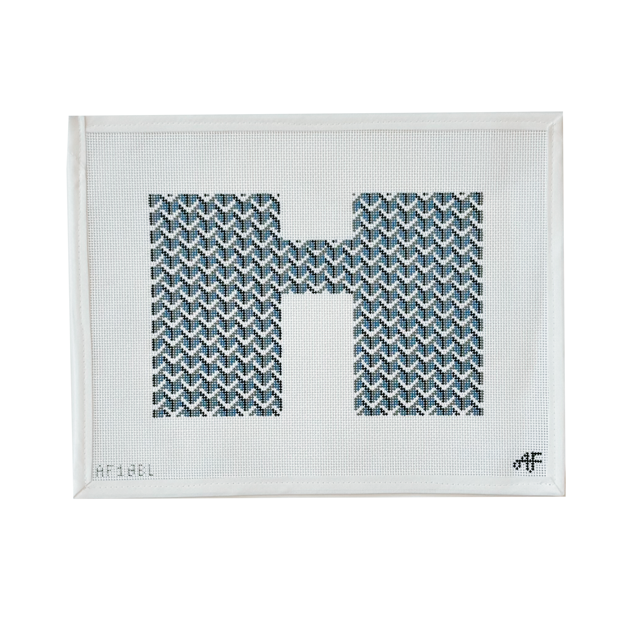 Y PATTERN BLUE MONOGRAM POUCH