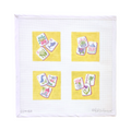 MAHJONG COASTER SET - CHARTREUSE