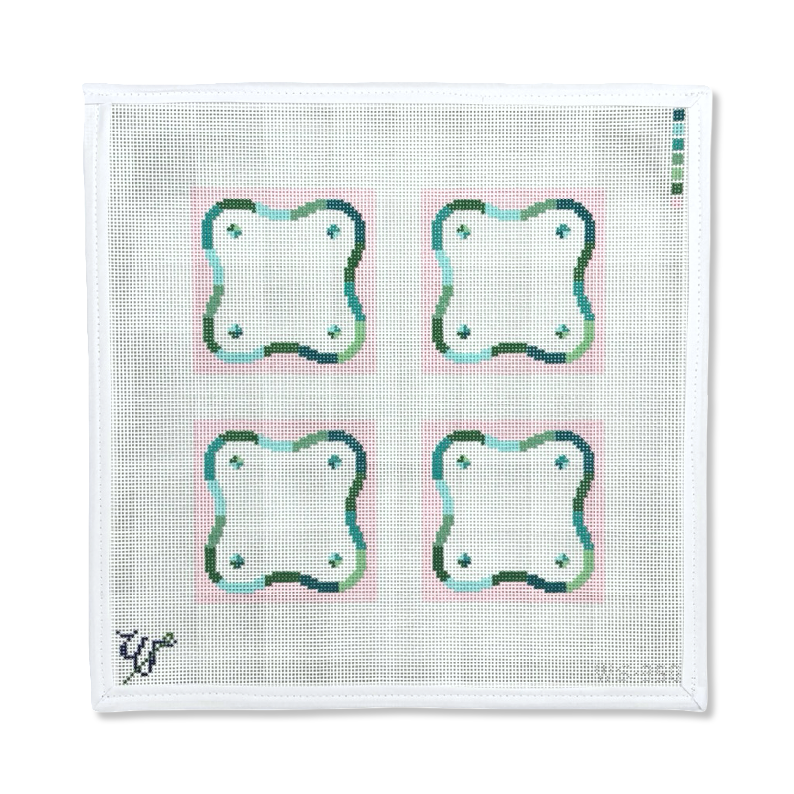 SQUIGGLE COASTER SET - PALM BEACH