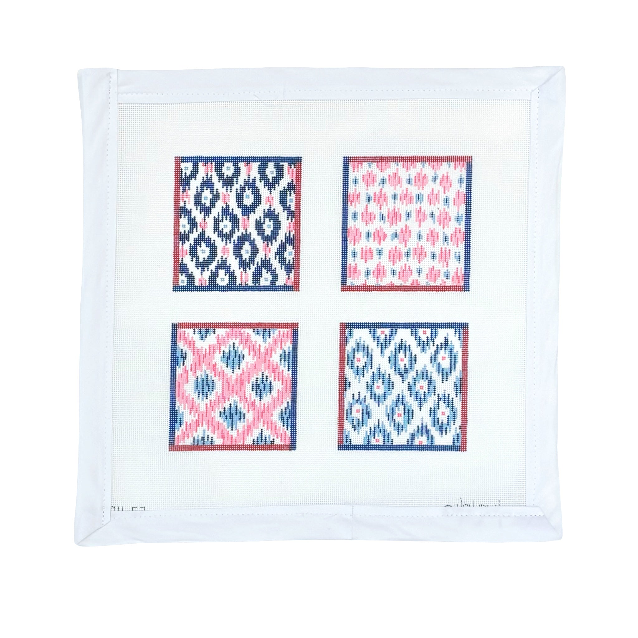 MIXED IKAT COASTER SET