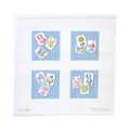 MAHJONG COASTER SET - BLUE