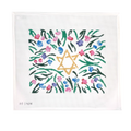 TULIPS WITH GOLD STAR TALLIS BAG/CHALLAH COVER