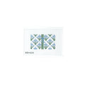 BLUE BLOCK PRINT BOW INSERT