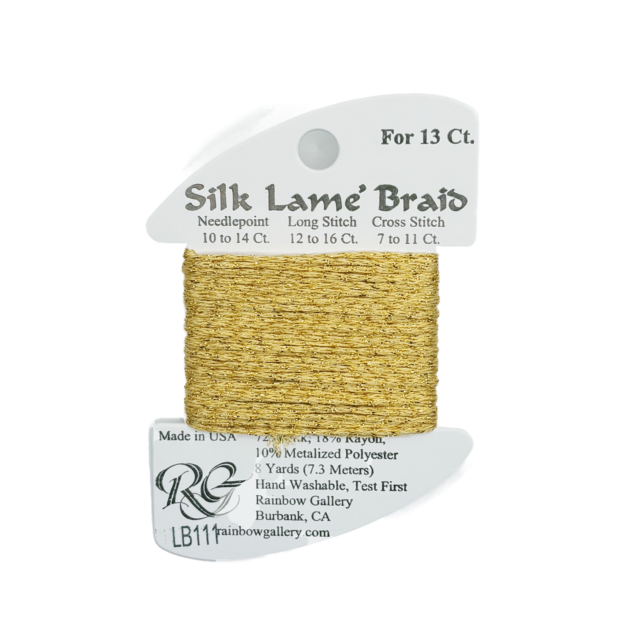 SILK LAME BRAID CHARDONNAY LB111