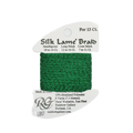 SILK LAME BRAID CHRISTMAS GREEN LB57
