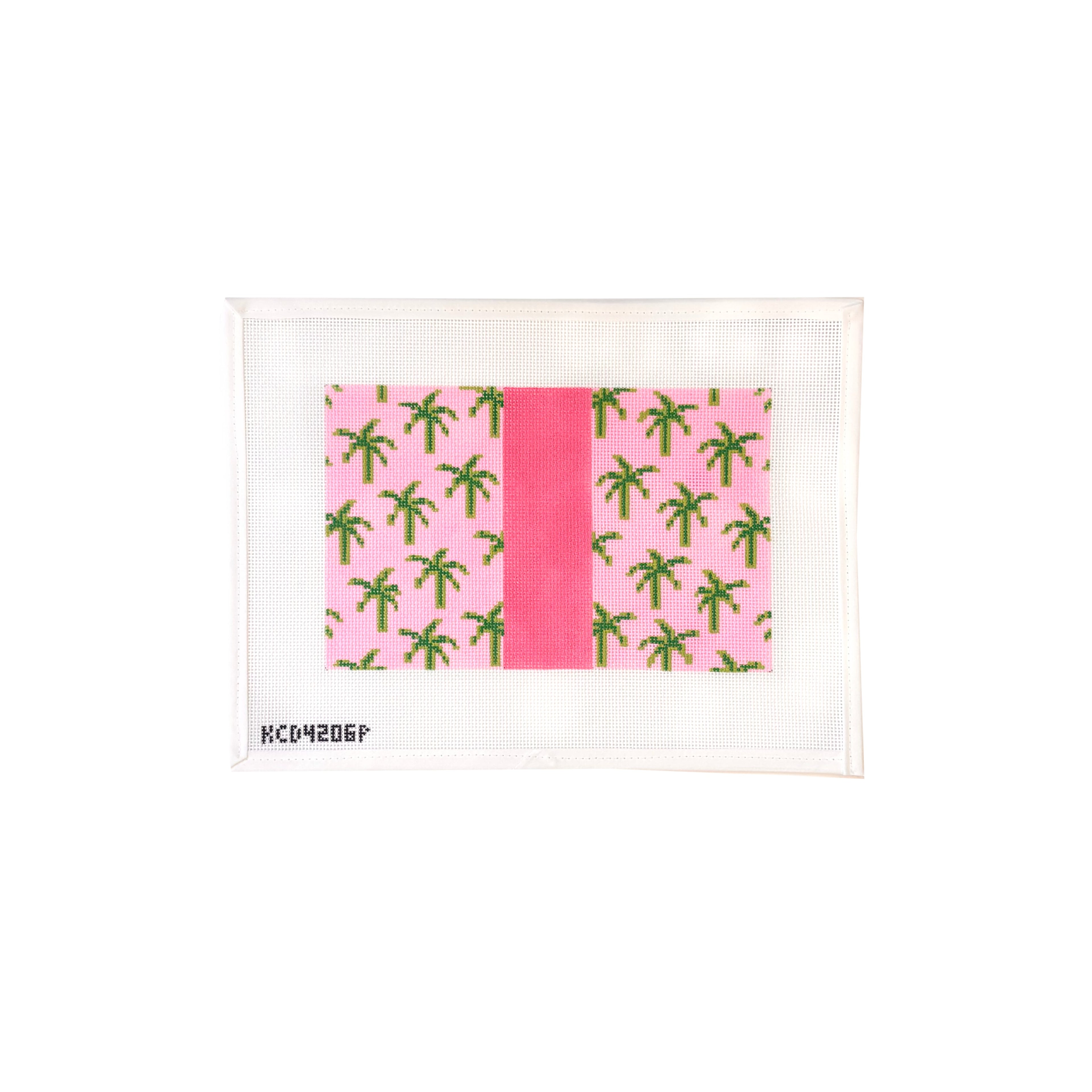 PALM TREE CLUTCH PINK