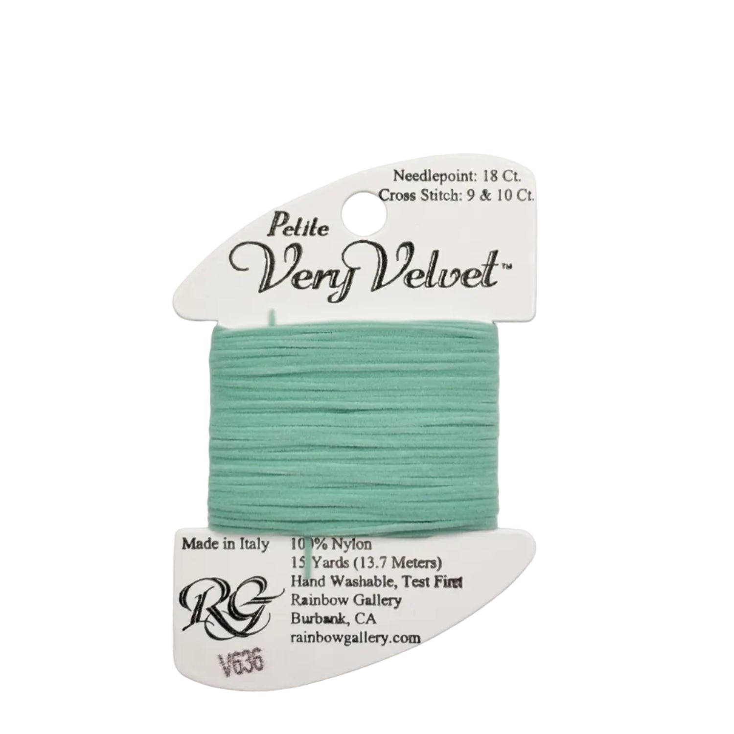 PETITE VERY VELVET LT. SEA GREEN V636