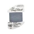Gray thread on a white card with branding and product details.