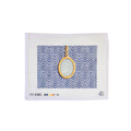 PENDANT CLUTCH CANVAS - BLUE