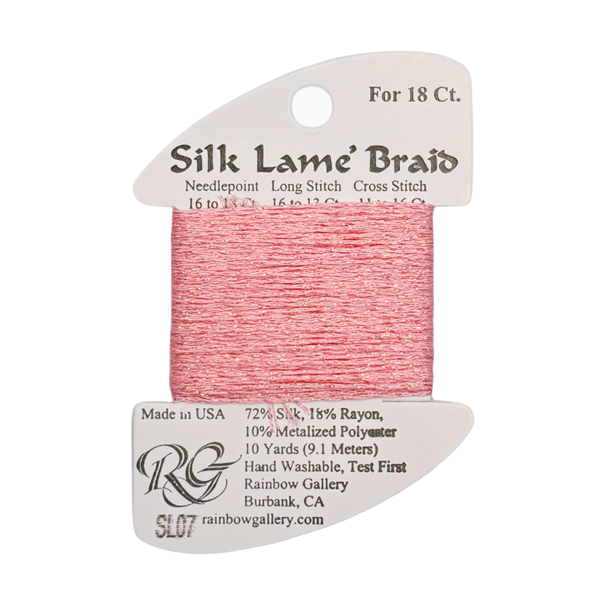 SILK LAME BRAID PINK SL07