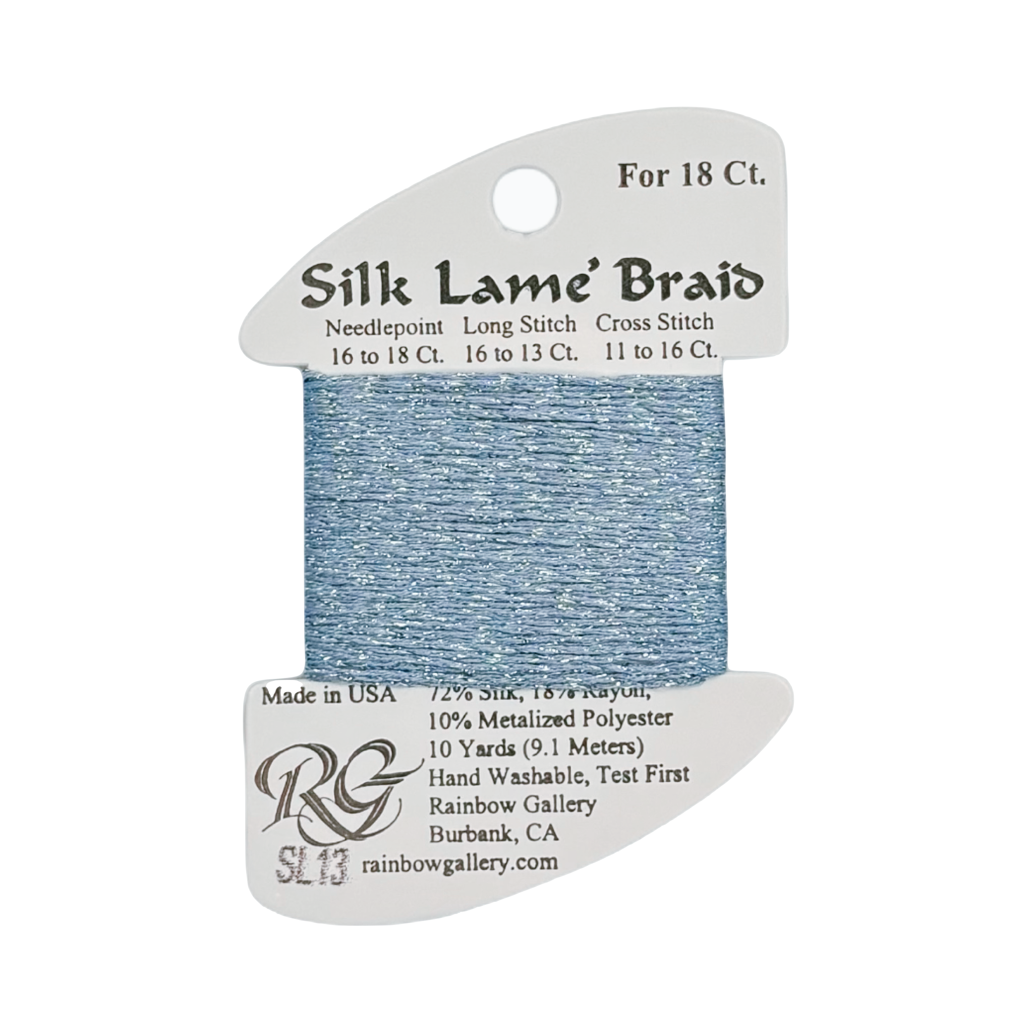 SILK LAME BRAID SKY BLUE SL13