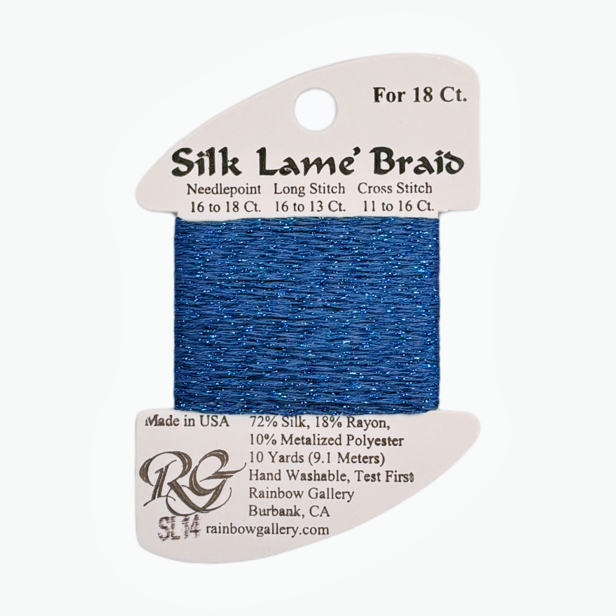 SILK LAME BRAID BLUE SL14