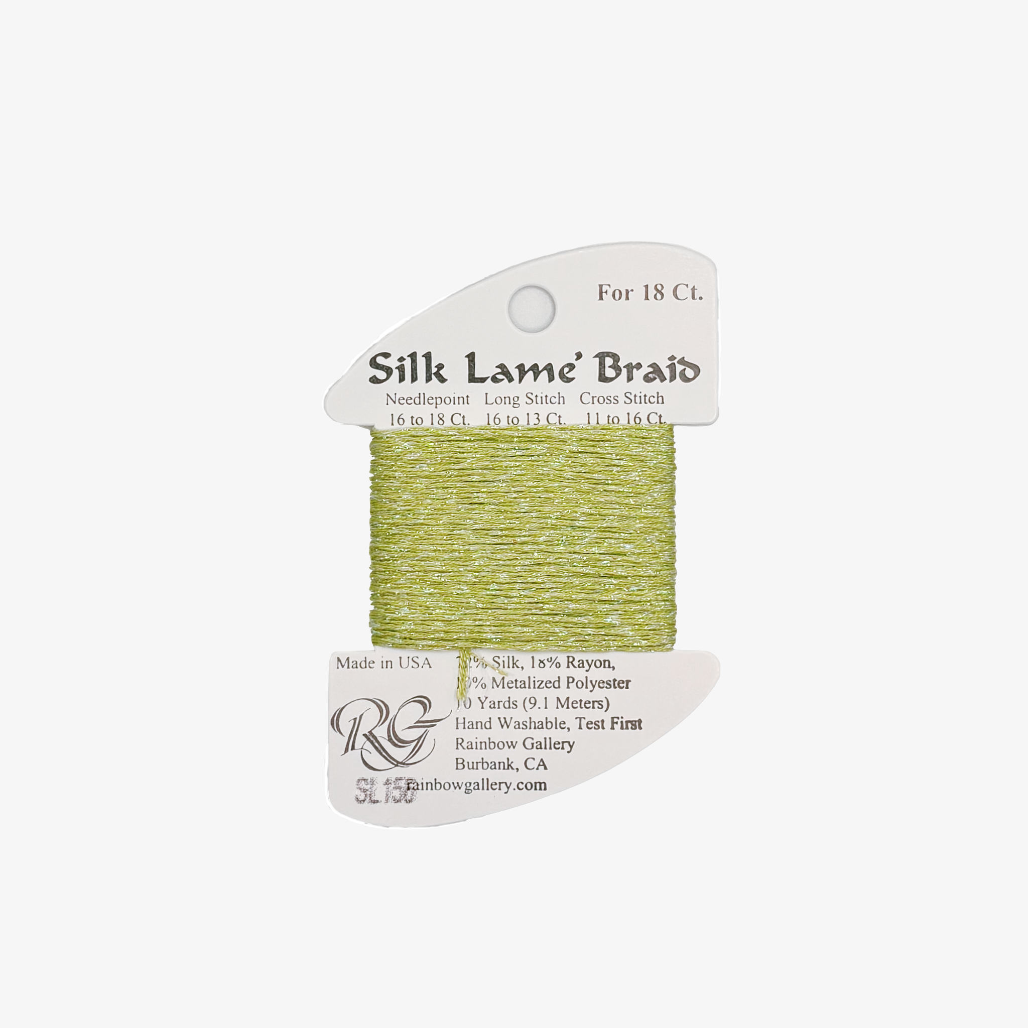SILK LAME BRAID KIWI SL156
