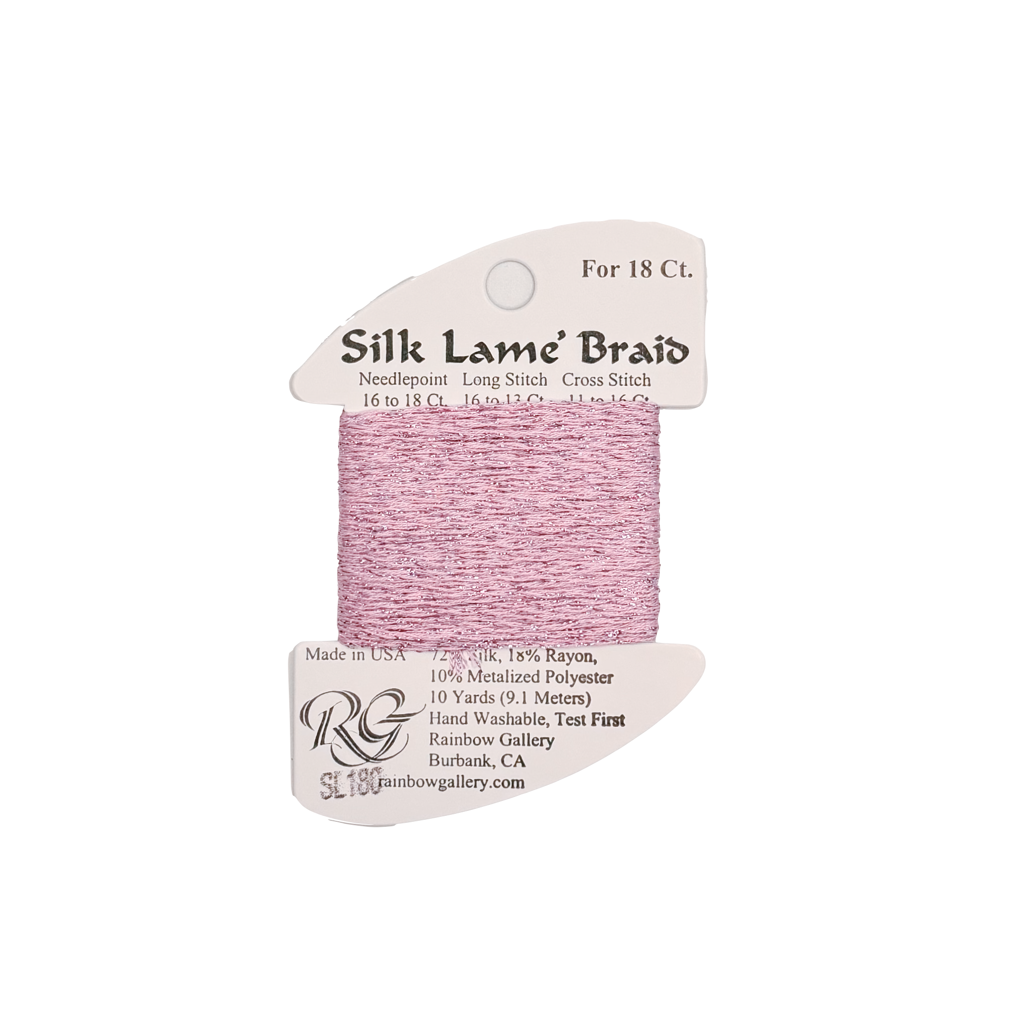 SILK LAME BRAID LILAC CHIFFON SL180