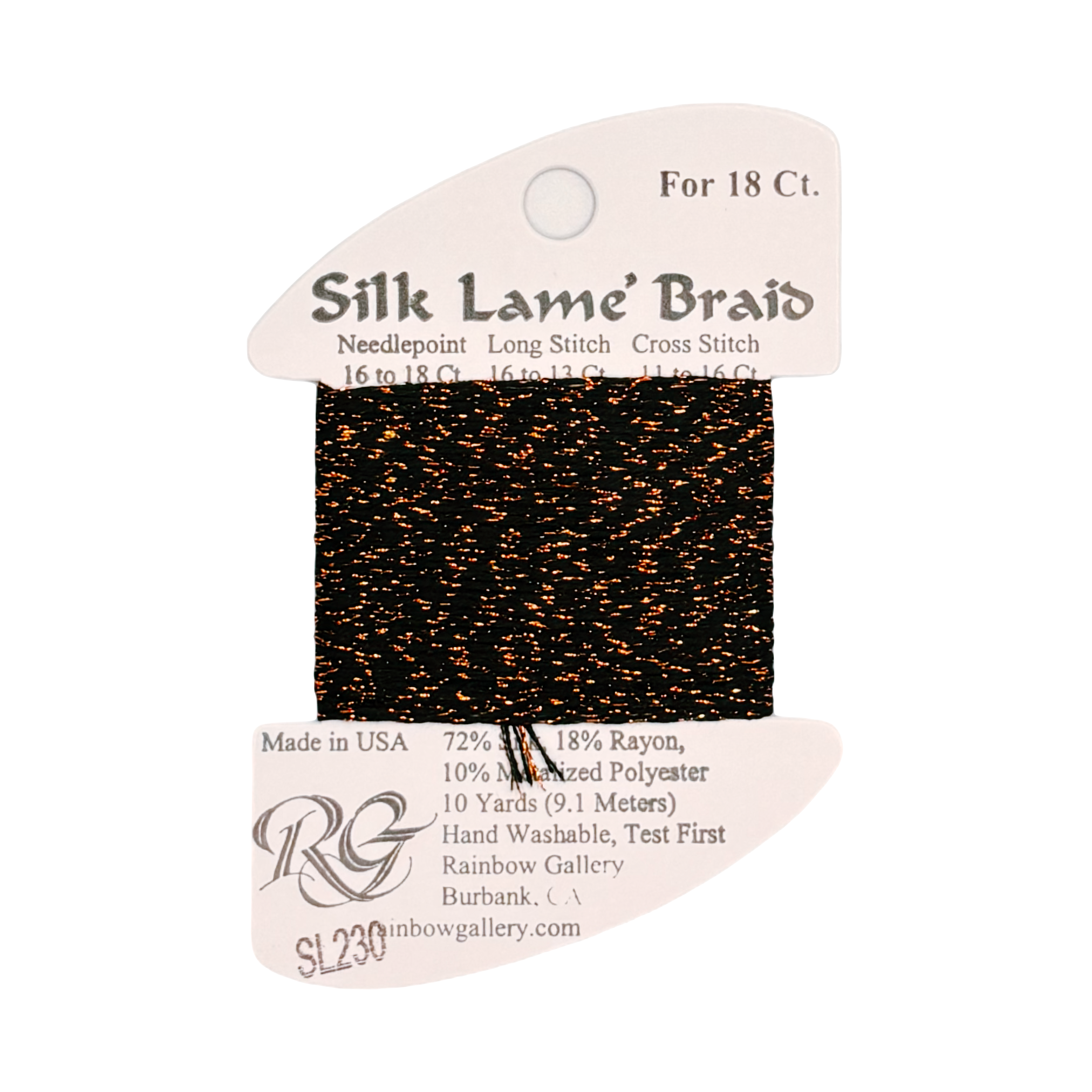 SILK LAME BRAID BRONZE SL230