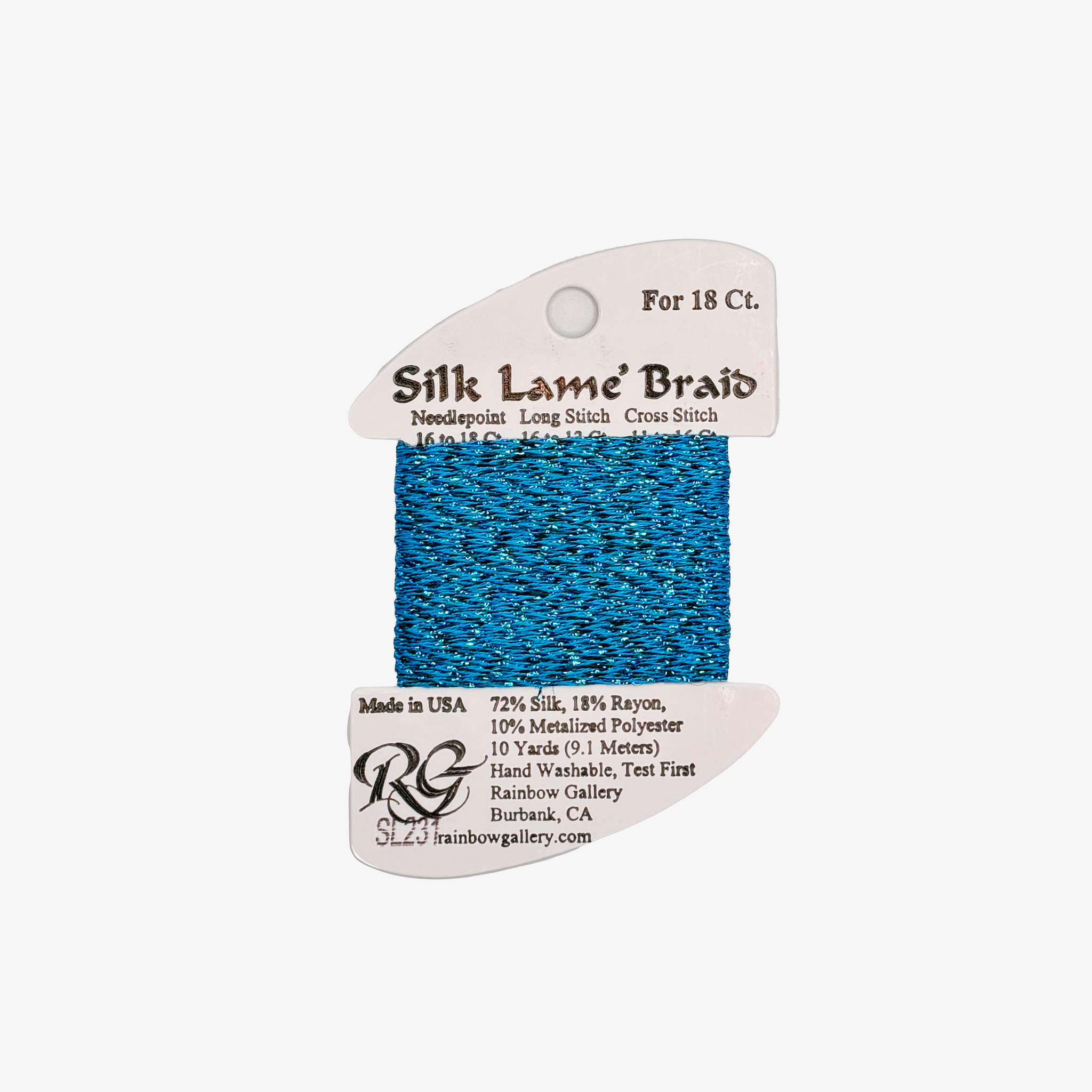 SILK LAME BRAID BLUE JEWELL SL231