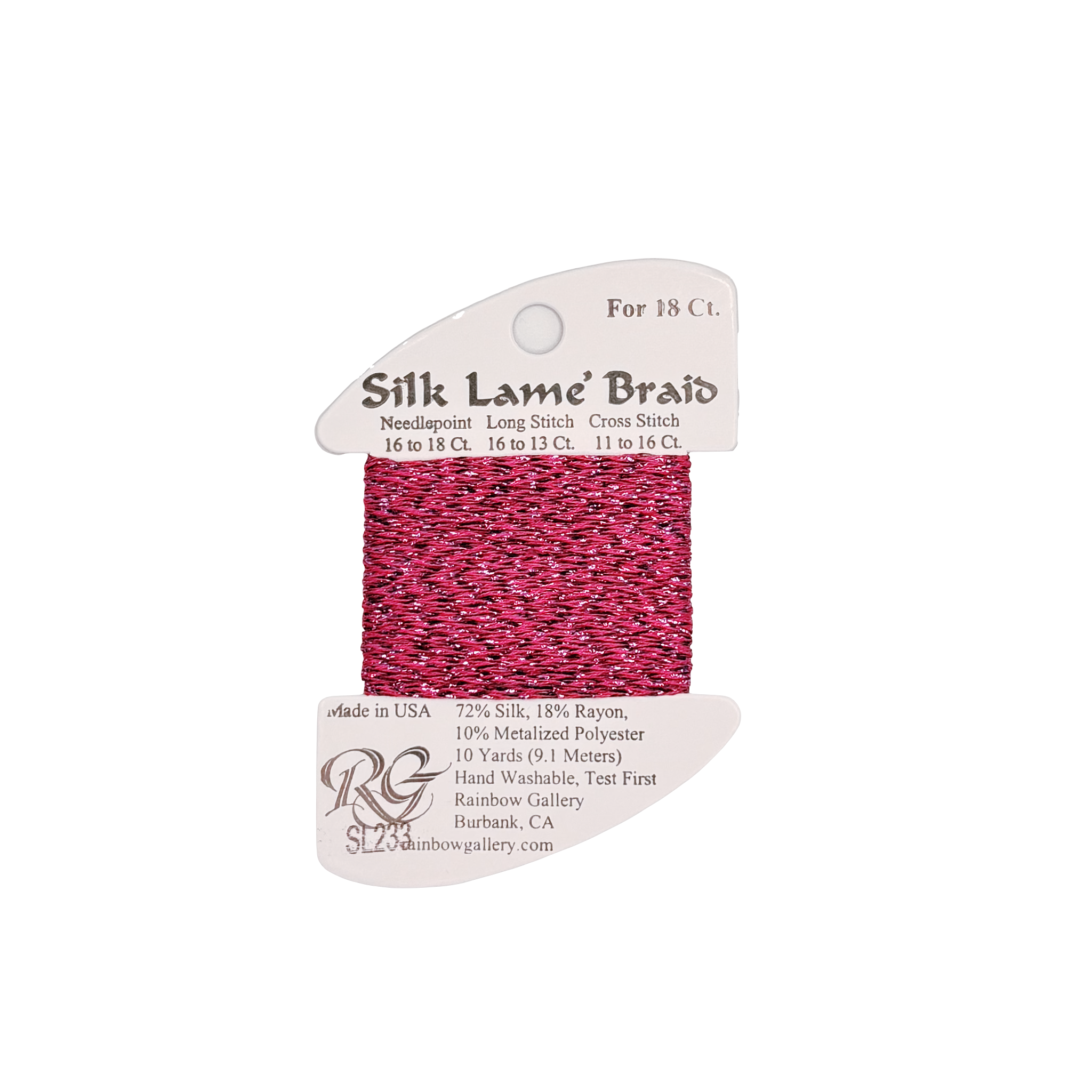 SILK LAME BRAID FESTIVAL FUCHSIA  SL233