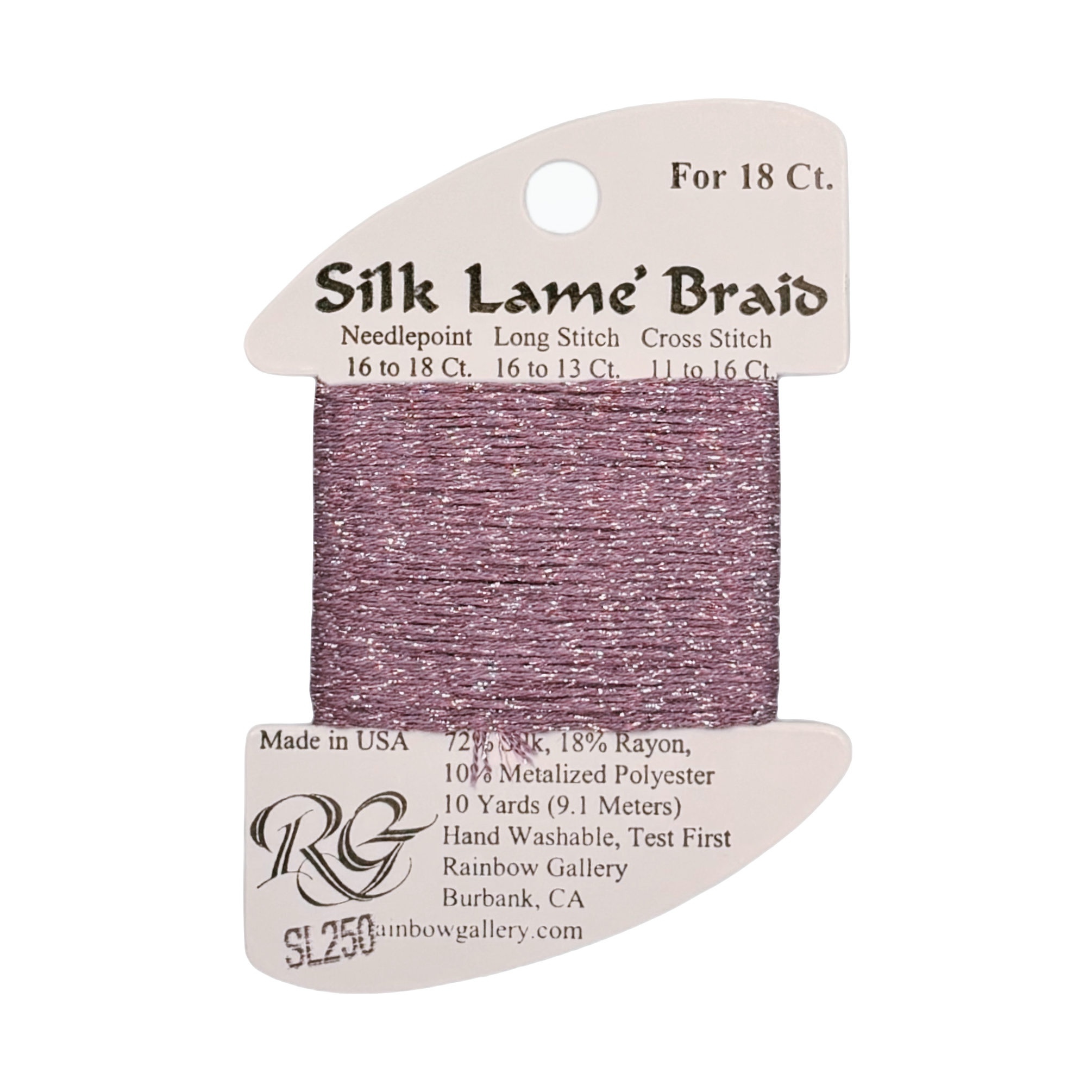 SILK LAME BRAID HEATHER GLEN SL250