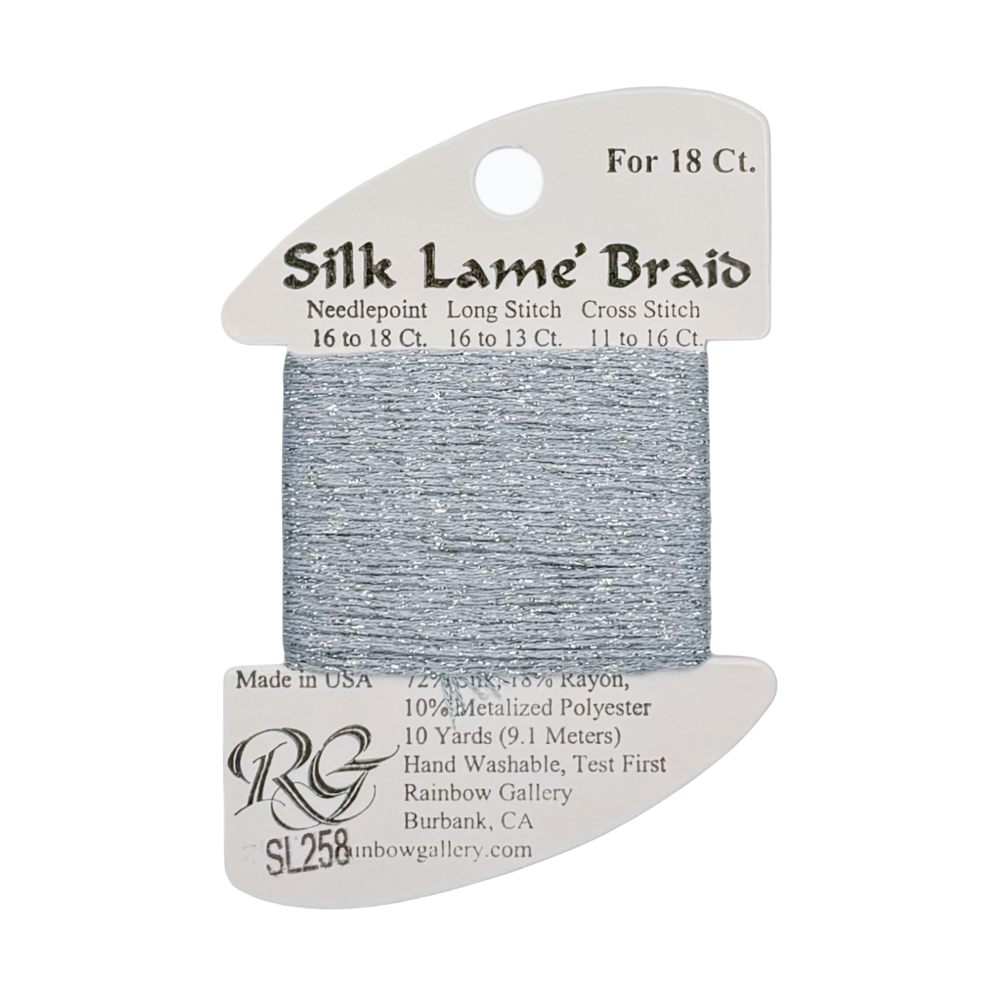 SILK LAME BRAID GENTLE GRAY SL258