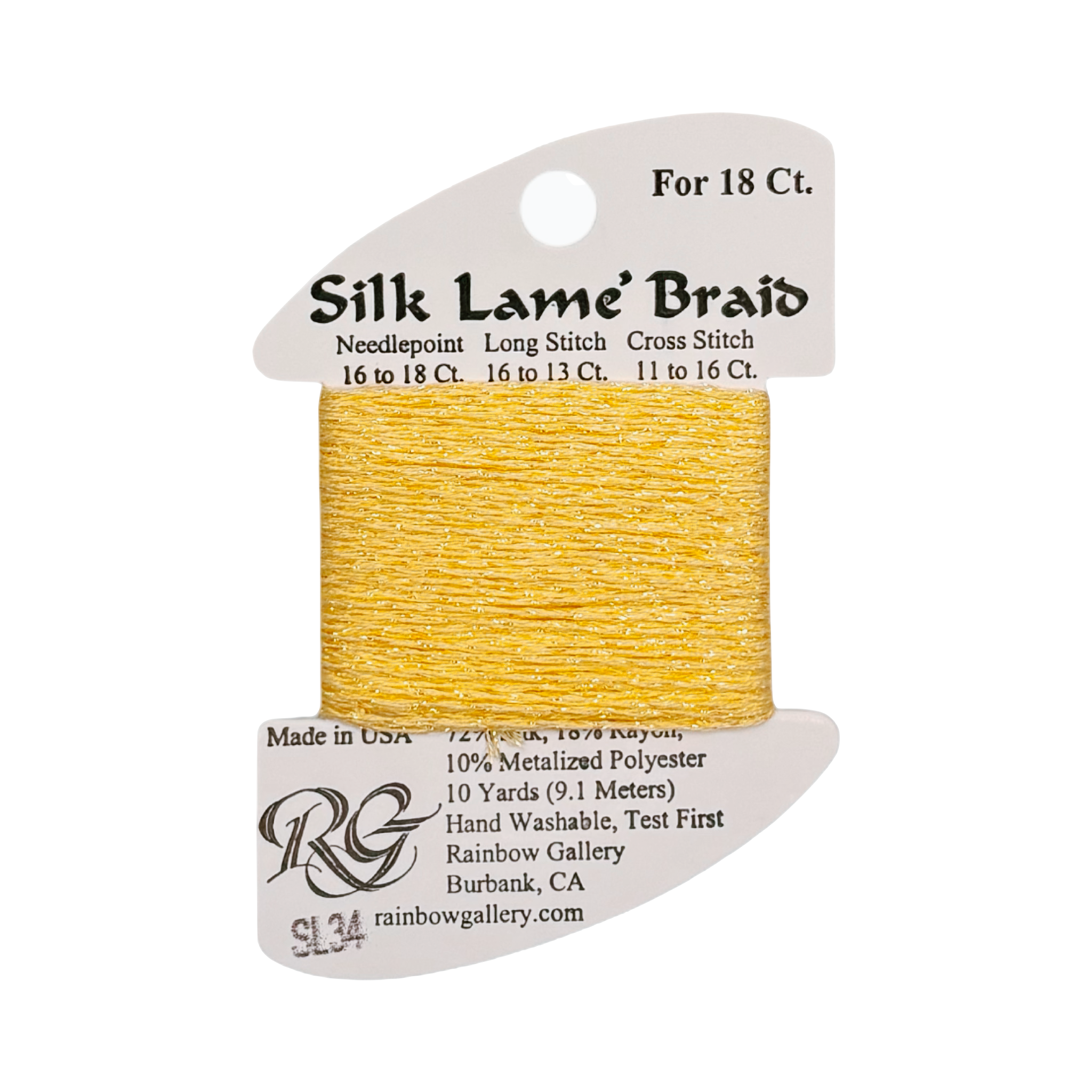 SILK LAME BRAID LEMON SL34