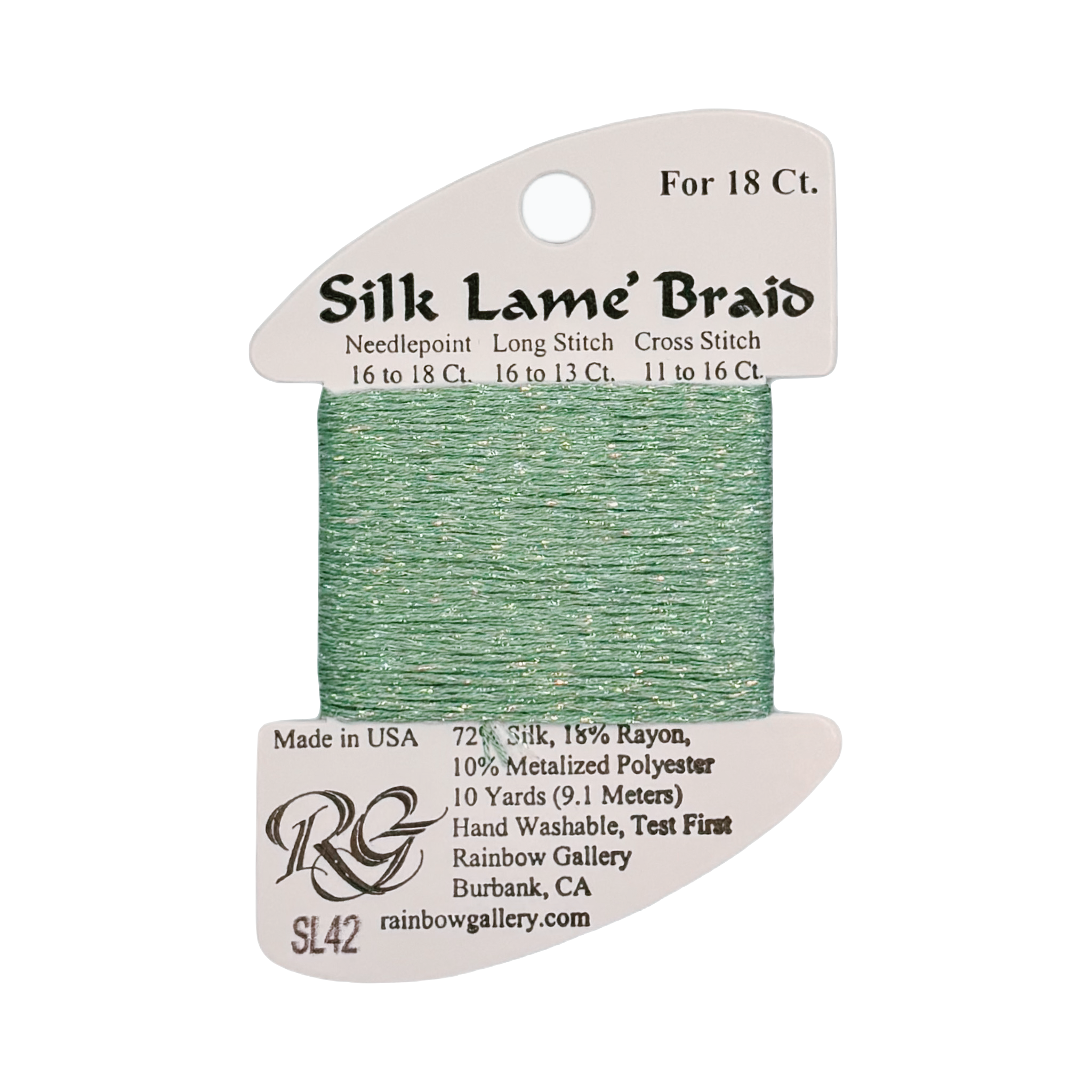 SILK LAME BRAID MINT SL42