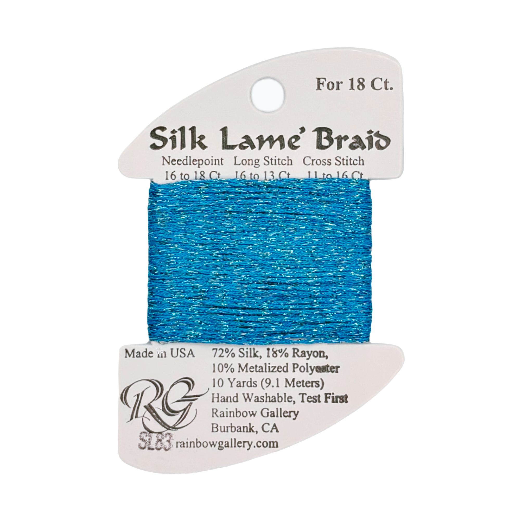 SILK LAME BRAID BLUE TRQISE SL83