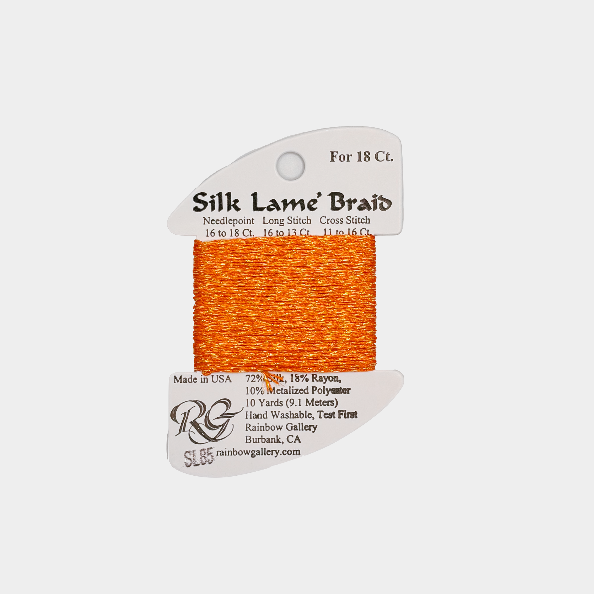 SILK LAME BRAID TANGERINE SL85