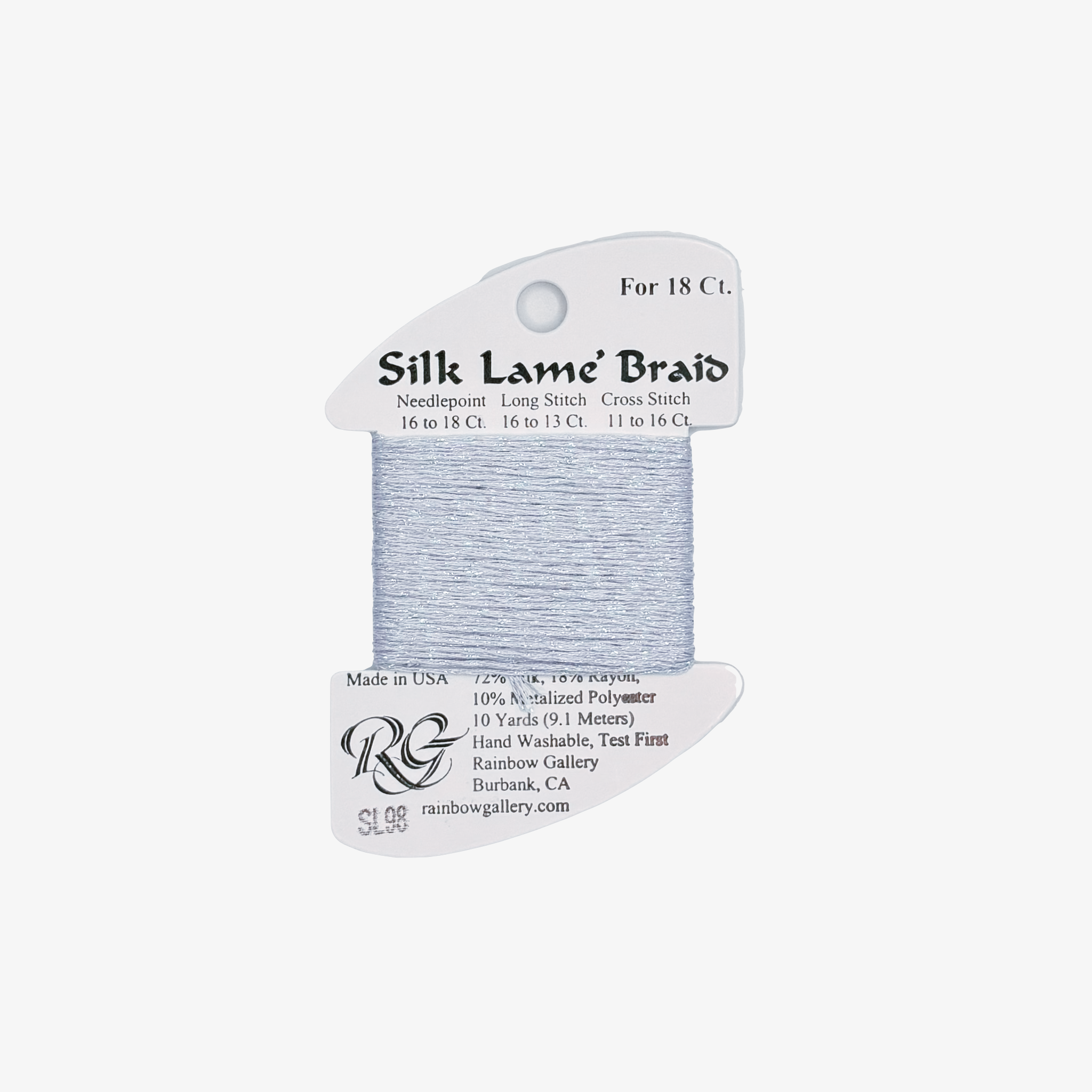 SILK LAME BRAID PALE ANTIQUE BLUE SL98