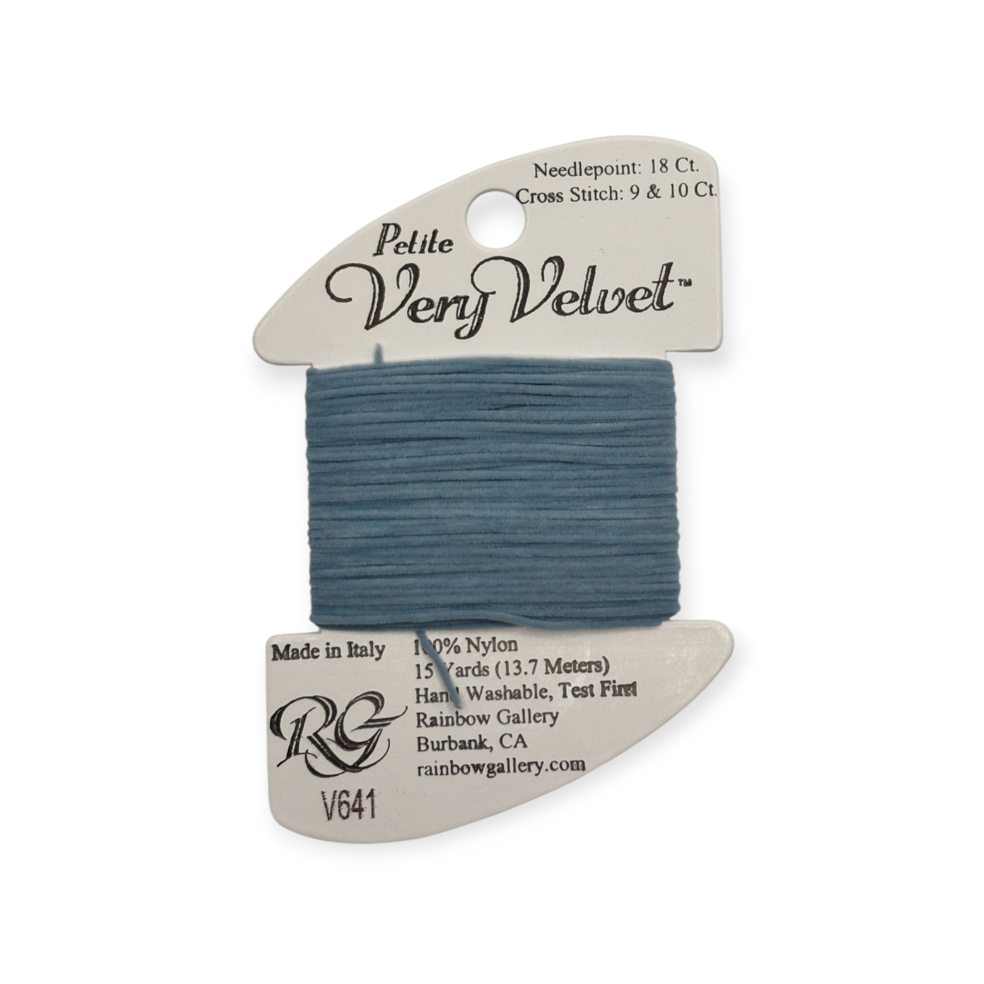 PETITE VERY VELVET LT. ANTIQUE BLUE V641
