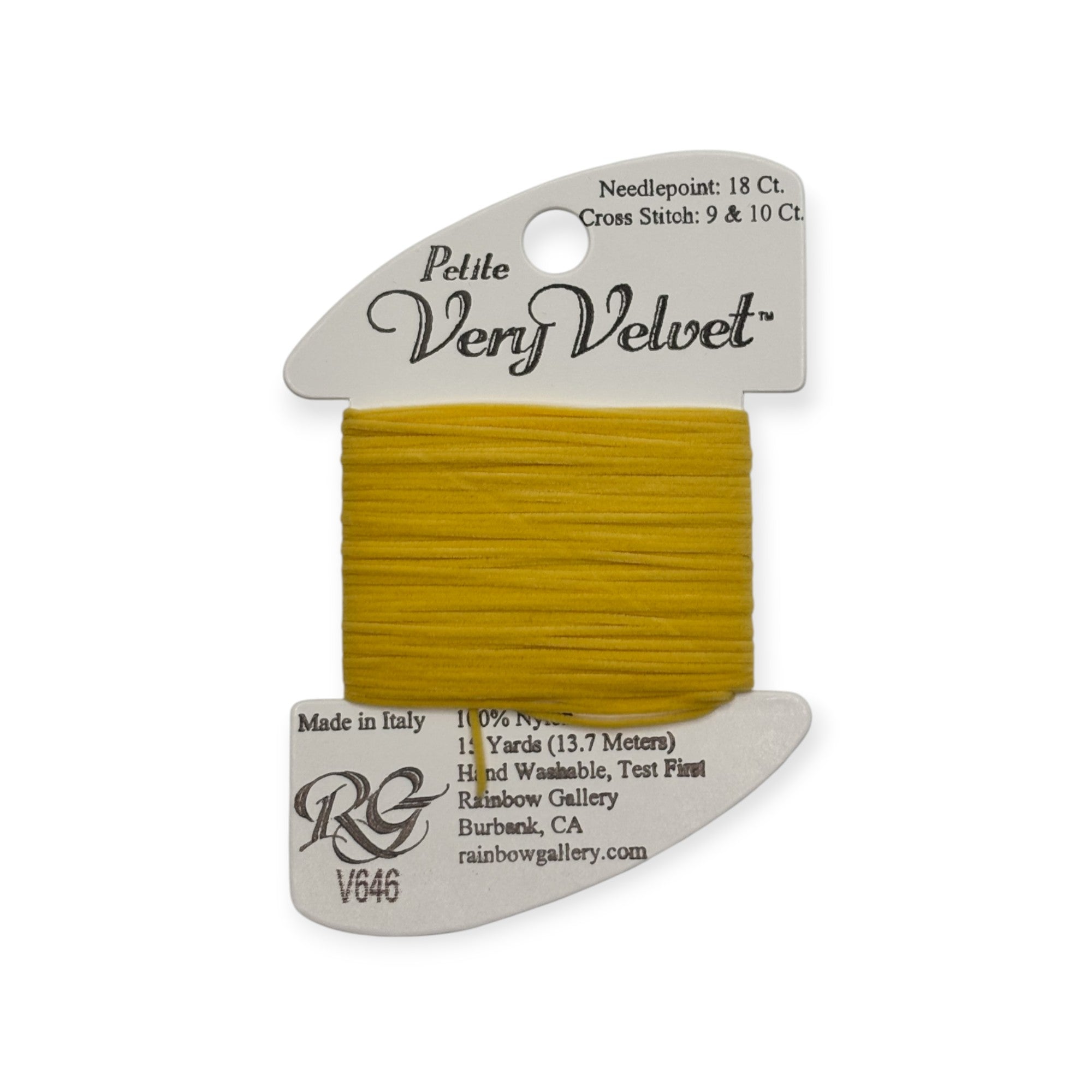 PETITE VERY VELVET MEDIUM YELLOW V646