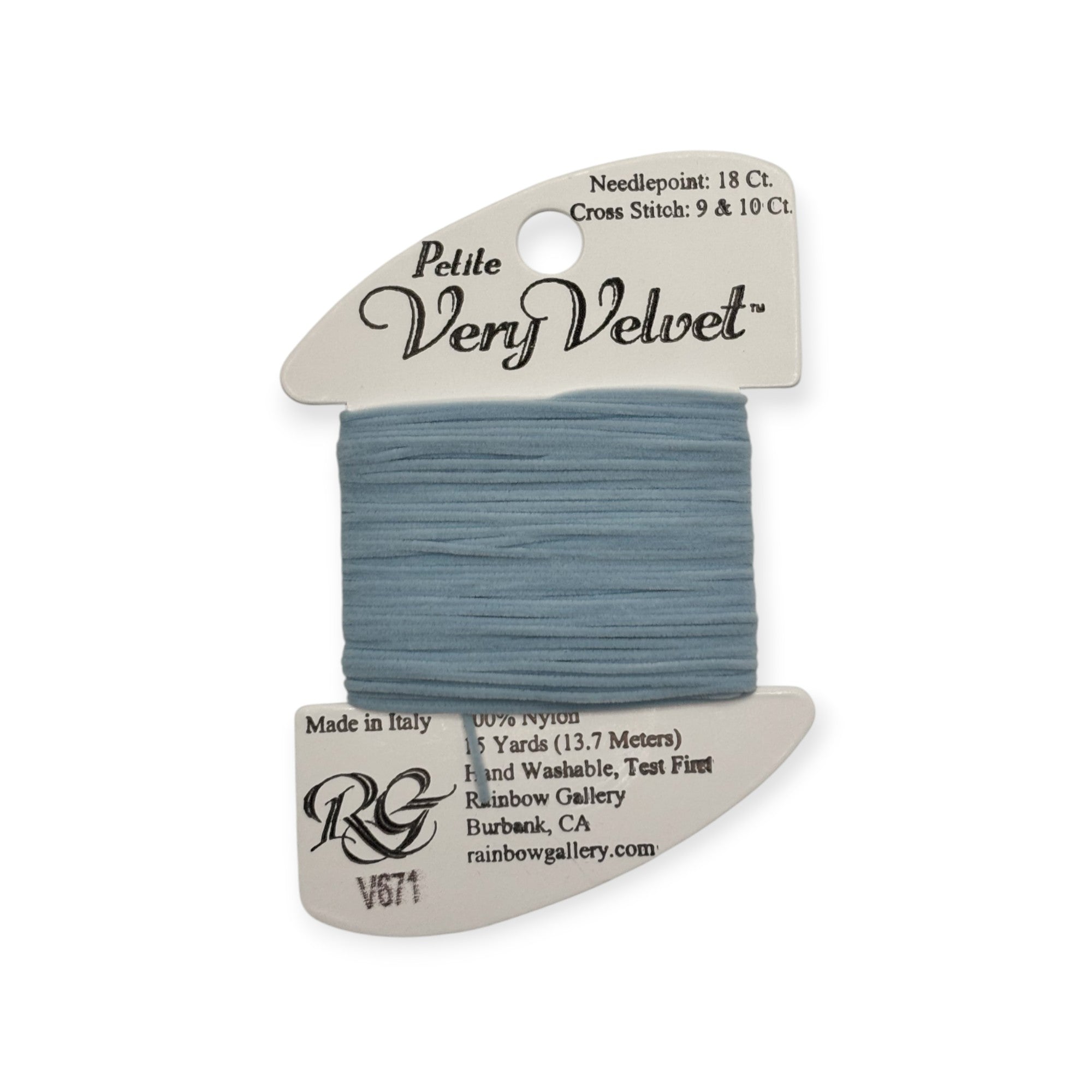 PETITE VERY VELVET POWDER BLUE V671