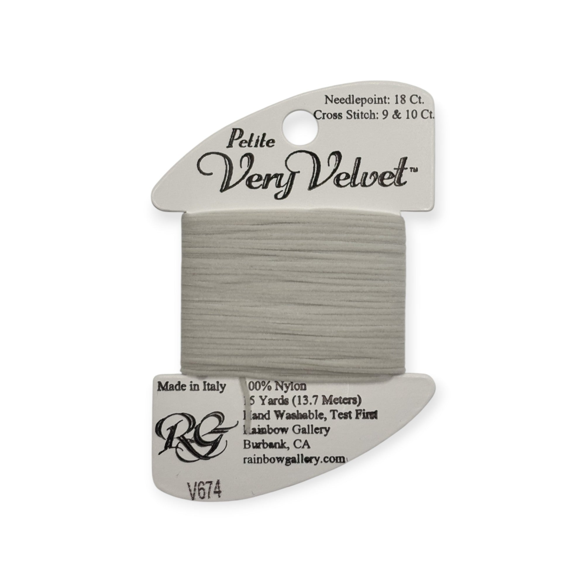 PETITE VERY VELVET LT. PEARL GREY V674
