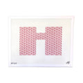 Y PATTERN RED MONOGRAM POUCH FRONT